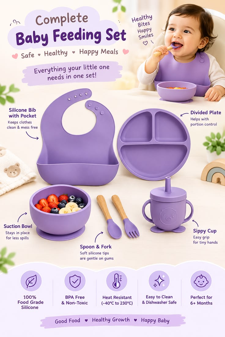 Silicone Baby Cutlery Set